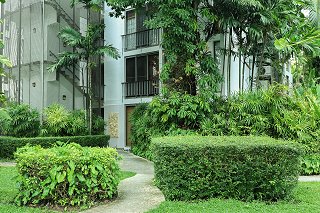 Entrance to the Casuarina Shores Apartments