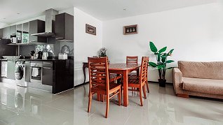 Kitchen and dining area