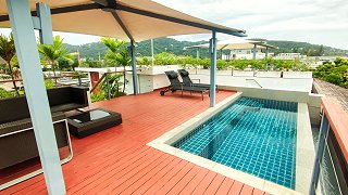 Private pool on the roof of the penthouse